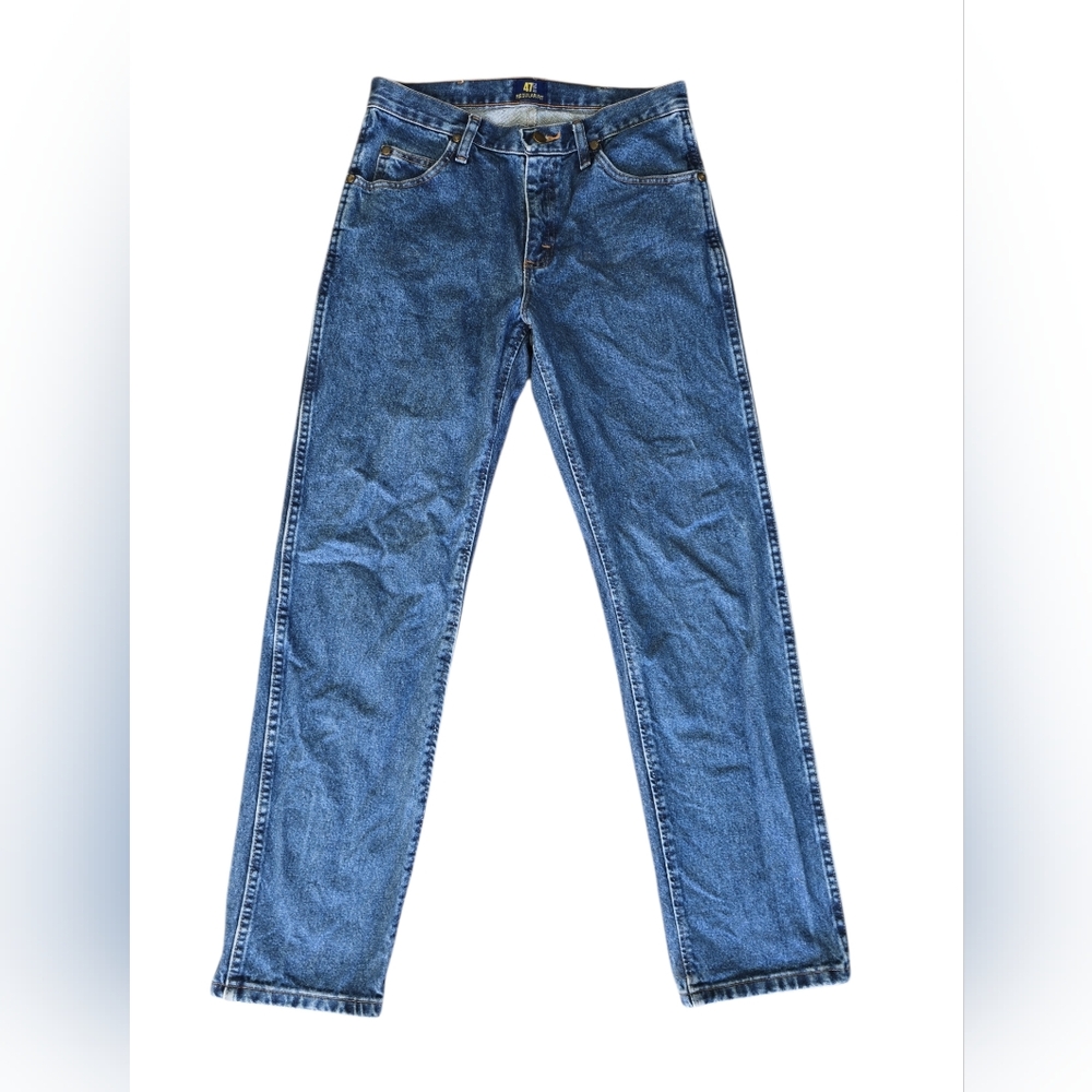 Wrangler Men's 47MWZ Cowboy Cut Regular Prewashed blue Jeans 30 × 32 EUC